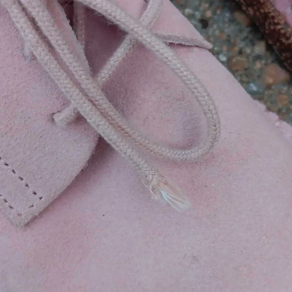 Birkenstock Gary pink suede leather lace up shoes women's 8 - Picture 12 of 12